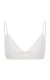 Éterne Modal-lycra Triangle Bralette In Ivory
