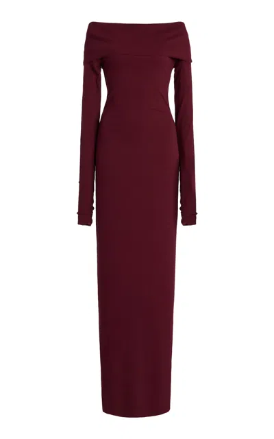 Éterne Off-the-shoulder Cotton-modal Maxi Dress