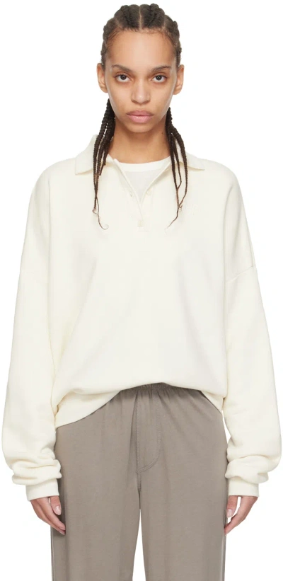 Éterne Off-white Oversized Polo In Cream