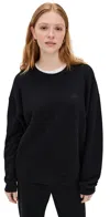 Éterne Oversized Crewneck Sweatshirt In Black
