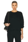 Éterne Oversized Crewneck Sweatshirt In Black