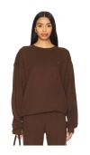 Éterne Oversized Crewneck Sweatshirt In Brown
