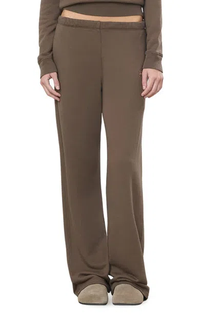 Éterne Eterne Oversized Wide Leg Sweatpants In Brown