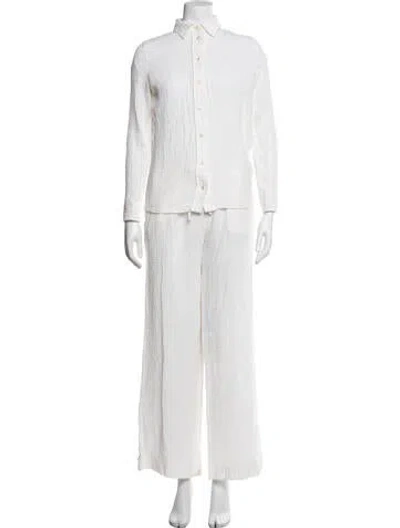 Pre-owned Éterne Pant Set In White