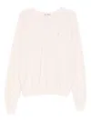 Éterne Raglan Long Sleeve Sweatshirt In Pink