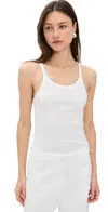 Éterne Eterne Rib Tank Top In Ivory