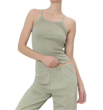 Éterne Rib Tank Top In Sage In Green