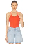 Éterne Rib Tank Top In Poppy