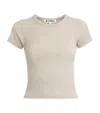 Éterne Ribbed Baby T-shirt In Neutral