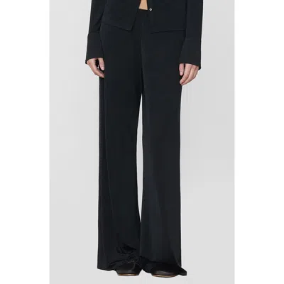 Éterne Eterne Rue Wide Leg Jersey Pants In Black