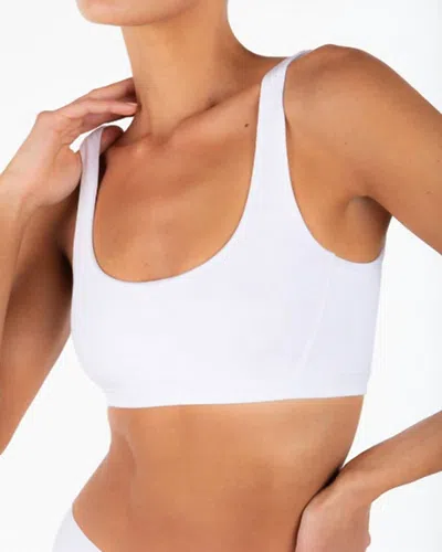 Éterne Scoop Neck Bra In White
