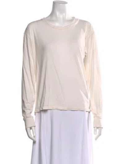 Pre-owned Éterne Scoop Neck Long Sleeve Sweatshirt In Neutral