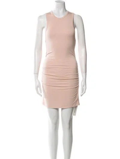 Pre-owned Éterne Scoop Neck Mini Dress In Multi