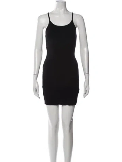 Pre-owned Éterne Scoop Neck Mini Dress W/ Tags In Black