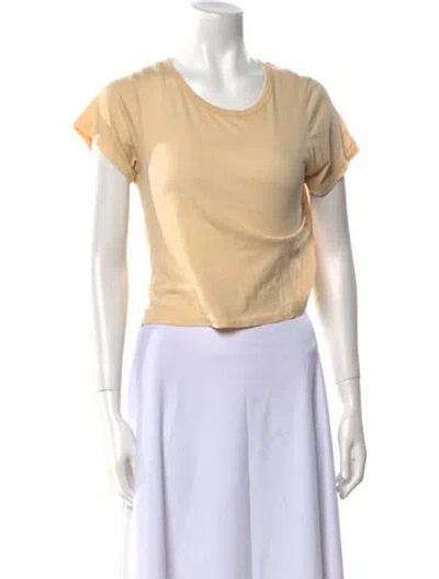 Pre-owned Éterne Scoop Neck Short Sleeve T-shirt In Neutral