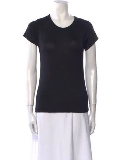 Pre-owned Éterne Scoop Neck Short Sleeve T-shirt W/ Tags In Black