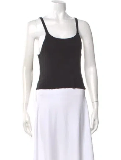 Pre-owned Éterne Scoop Neck Sleeveless Top In Gray