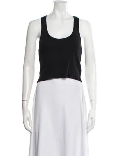 Pre-owned Éterne Scoop Neck Sleeveless Top In Gray