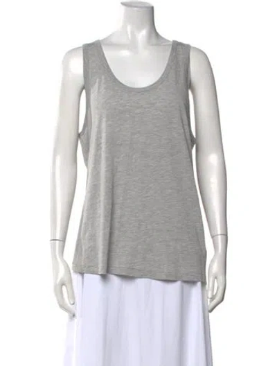 Pre-owned Éterne Scoop Neck Sleeveless Top W/ Tags In Grey