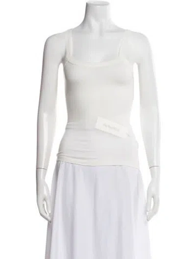 Pre-owned Éterne Scoop Neck Sleeveless Top W/ Tags In White