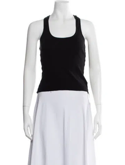 Pre-owned Éterne Scoop Neck Sleeveless Top In White