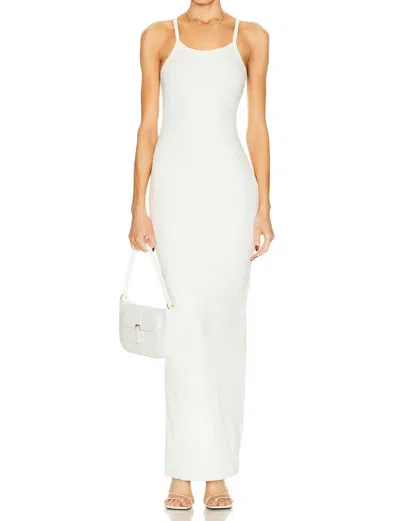 Éterne Scoop Neck Tank Dress In Cream In White