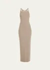 Éterne Scoop-neck Tank Maxi Dress In Clay
