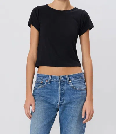 Éterne Short Sleeve Baby Tee In Black