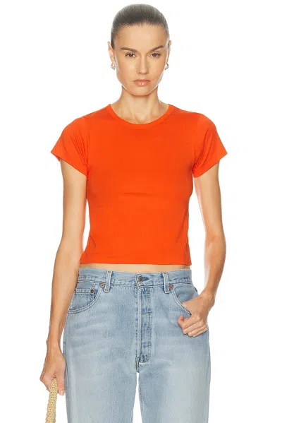 Éterne Short Sleeve Baby Tee In Orange