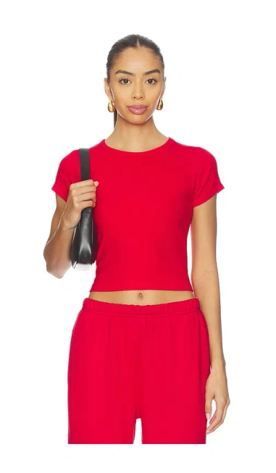 Éterne Short Sleeve Baby Tee In Red