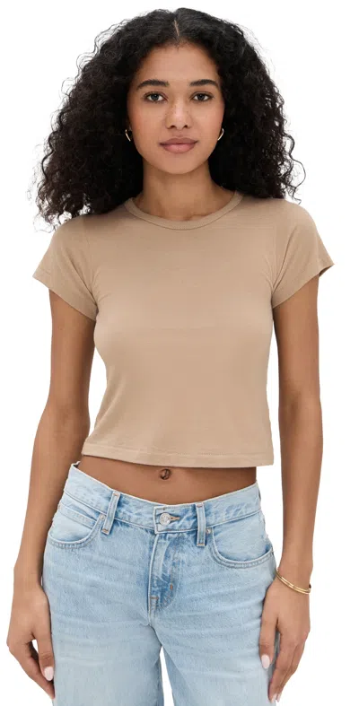 Éterne Short Sleeve Baby Tee Taupe