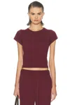 Éterne Baby Cotton And Modal-blend Jersey T-shirt In Burgundy
