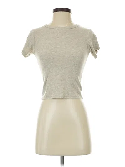 Pre-owned Éterne Short Sleeve Turtleneck In Tan