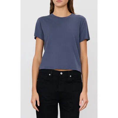 Éterne Eterne Short-sleeved Boxy T-shirt In Washed Navy