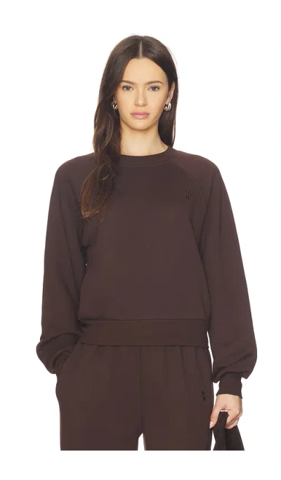 Éterne Shrunken Raglan Sweatshirt In Brown