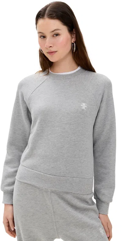 ÉTERNE SHRUNKEN RAGLAN SWEATSHIRT HEATHER GREY