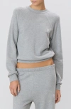 Éterne Eterne Shrunken Raglan Sweatshirt In Heather Grey