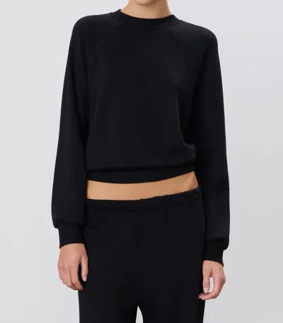 Éterne Shrunken Raglan Sweatshirt In Black