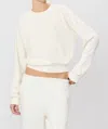 Éterne Shrunken Raglan Sweatshirt In Cream In White