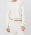 Éterne Shrunken Raglan Sweatshirt In Cream In White