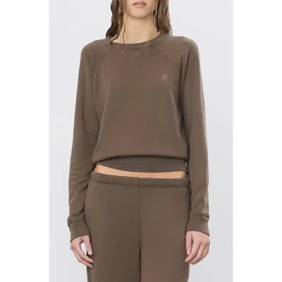 Éterne Eterne Shrunken V-stitch Raglan Sweatshirt In Multi