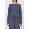 Éterne Eterne Shrunken V-stitch Sweatshirt In Blue