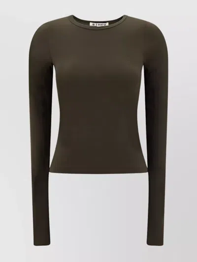 Éterne Long-sleeve Top In Brown