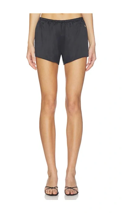 Éterne Silk Lane Short In Animal Print