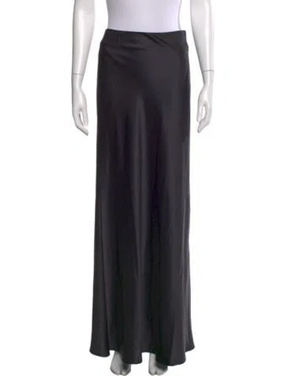 Pre-owned Éterne Silk Long Skirt W/ Tags In Black
