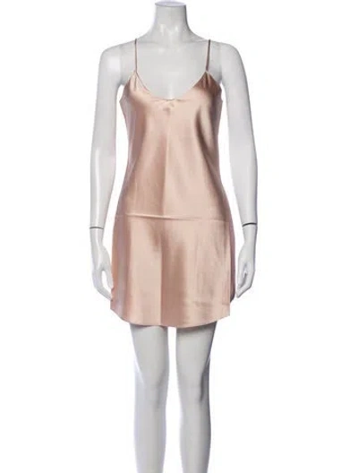 Pre-owned Éterne Silk Mini Dress W/ Tags In Pink