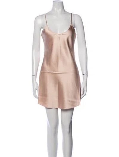 Pre-owned Éterne Silk Mini Dress W/ Tags In Pink
