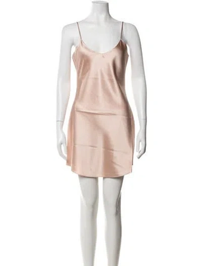 Pre-owned Éterne Silk Mini Dress W/ Tags In Pink
