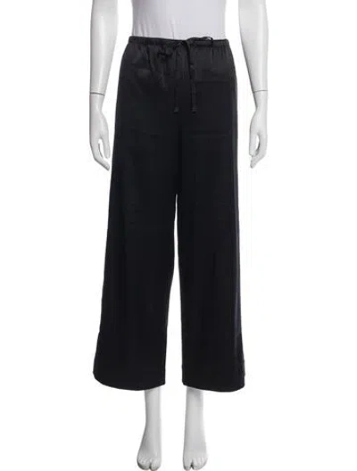 Pre-owned Éterne Silk Sweatpants W/ Tags In Black/blue
