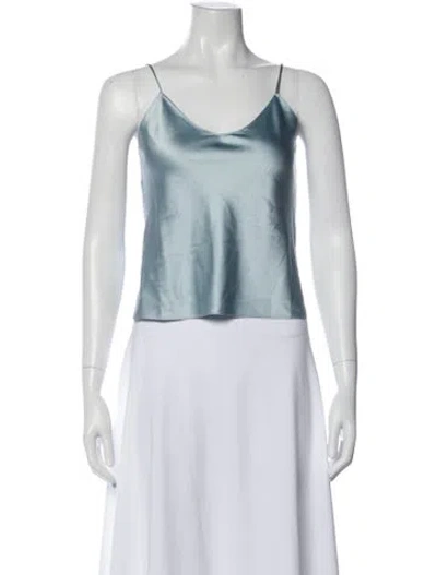 Pre-owned Éterne Silk V-neck Top In Multi